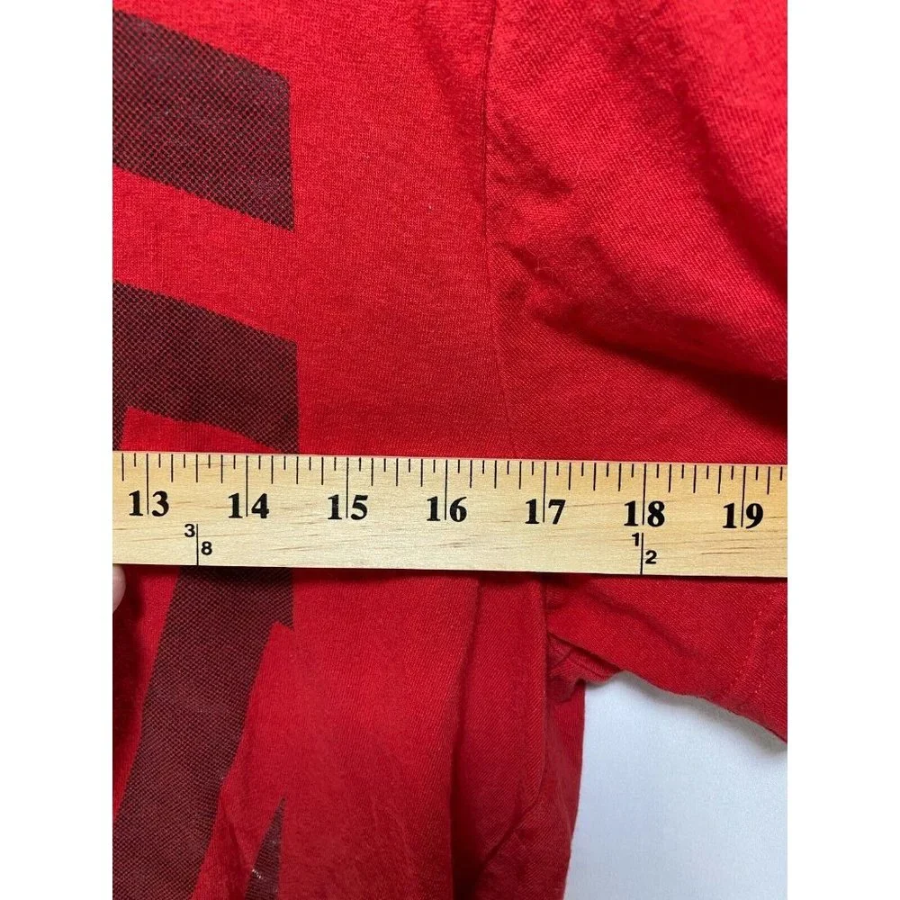 Guess Shirt Adult Extra Large Red Black Stars and Stripes Tee Mens - Picture 7 of 8